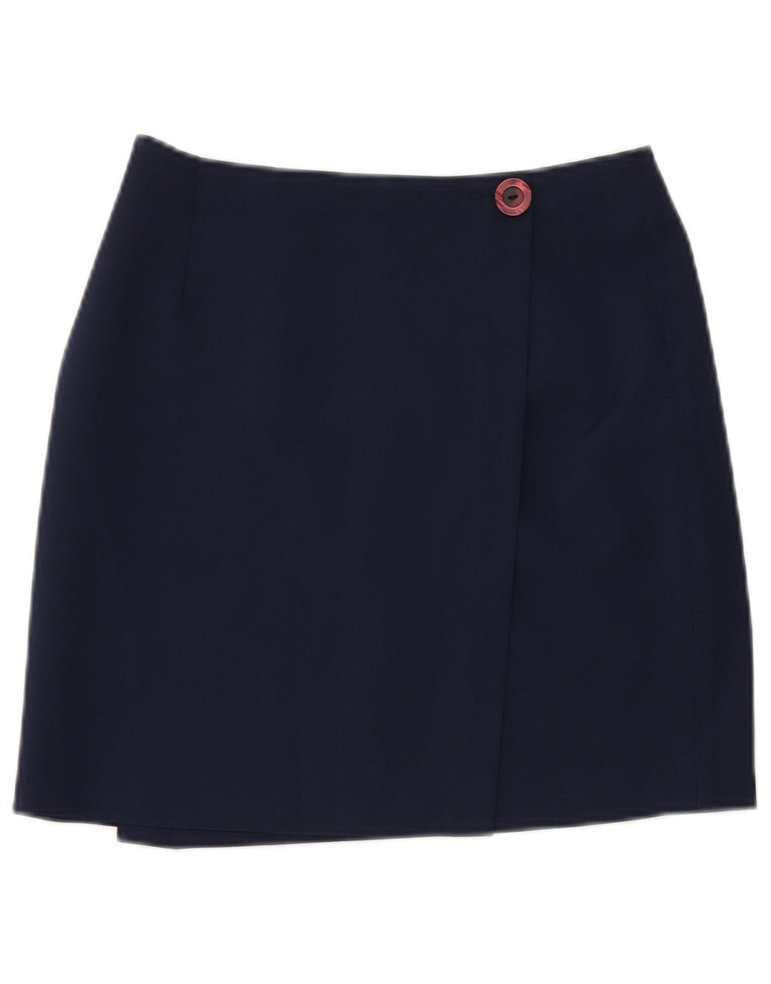 Vintage damska mini spódniczka kopertowa W26 mała granatowa