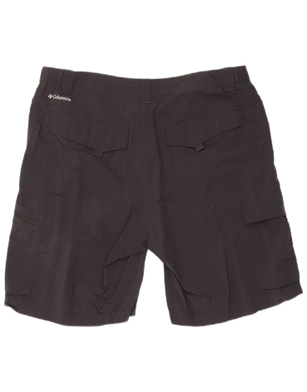 Męskie spodenki cargo COLUMBIA Omni-Shade W36, duże, czarne, nylonowe