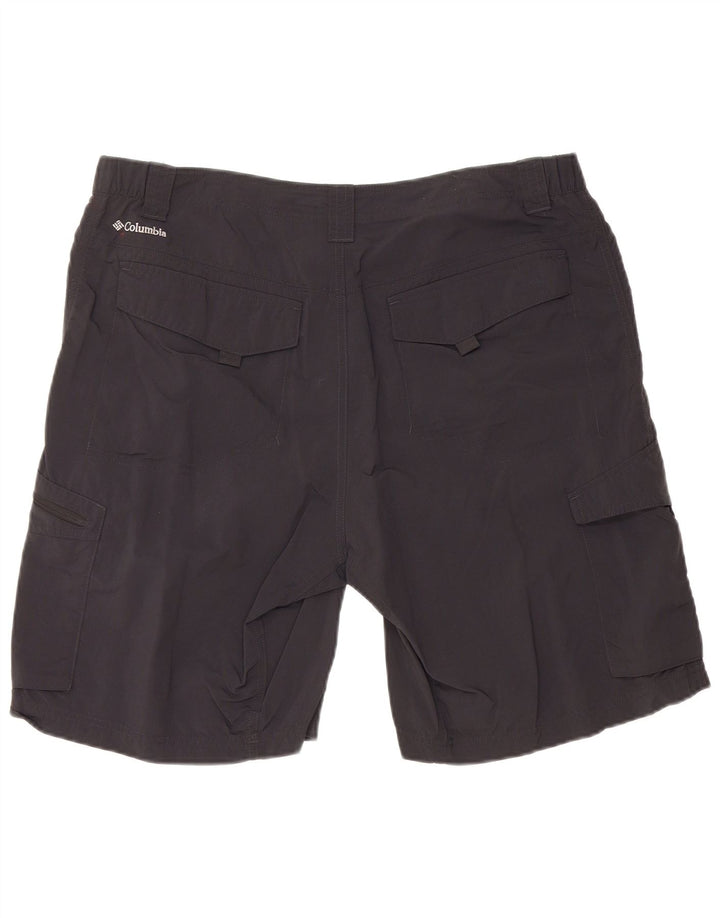 Męskie spodenki cargo COLUMBIA Omni-Shade W36, duże, czarne, nylonowe