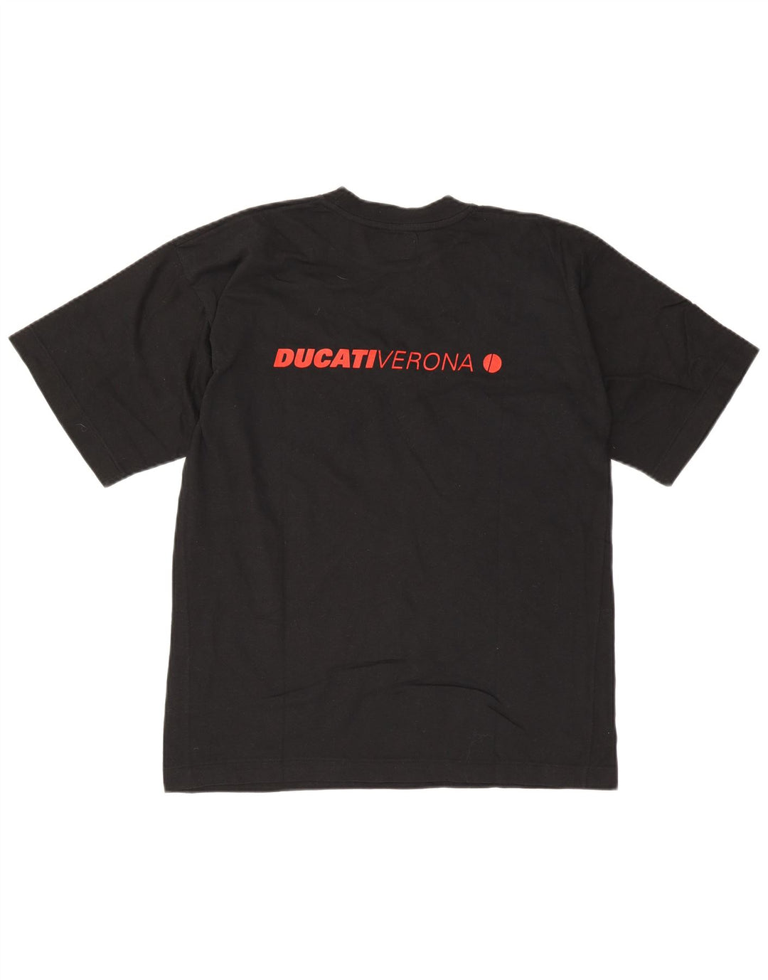 Męska koszulka z grafiką Ducati, średnia czarna, bawełniana