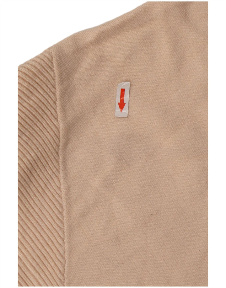 Damski sweter oversize ZARA z zamkiem błyskawicznym UK 14 średni beż