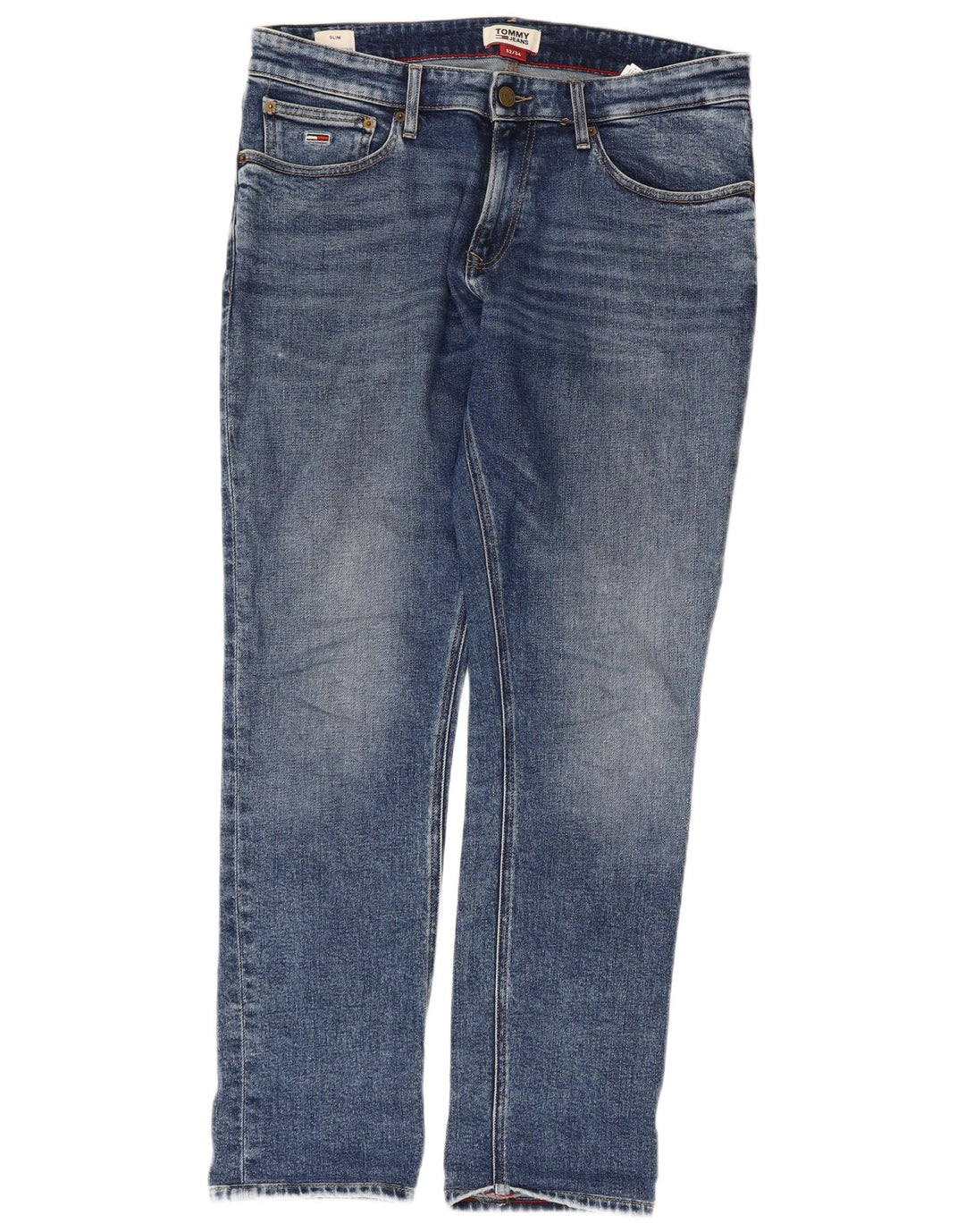 Męskie jeansy slim fit Tommy Hilfiger W32 L31 Niebieskie bawełniane