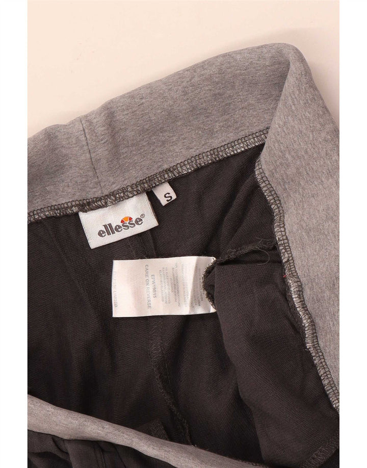 Damskie spodnie dresowe Ellesse Joggers, małe, szare, bawełniane w bloki kolorów