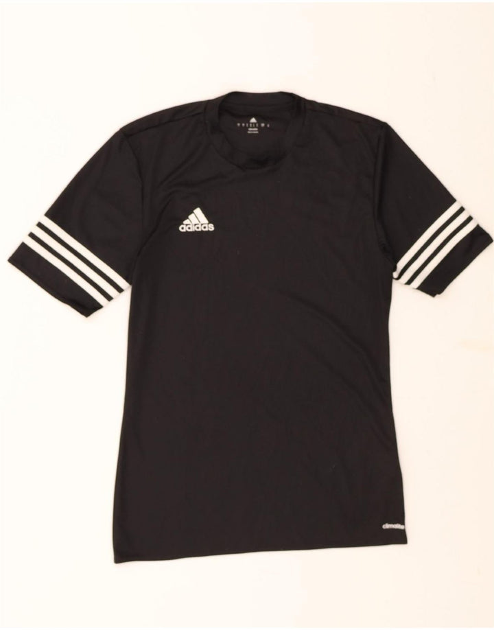 ADIDAS Mens Climalite T-Shirt Top Small Black Polyester Vintage Adidas and Second-Hand Adidas from Messina Hembry 