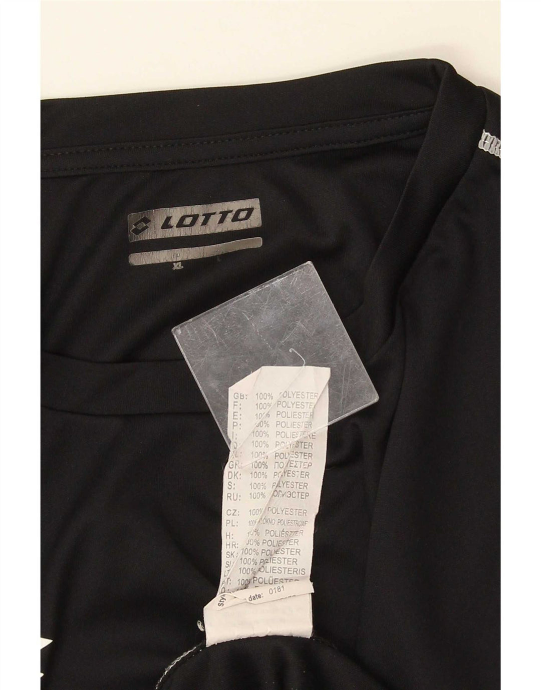 T-shirt męski Lotto, duży, czarny, poliester