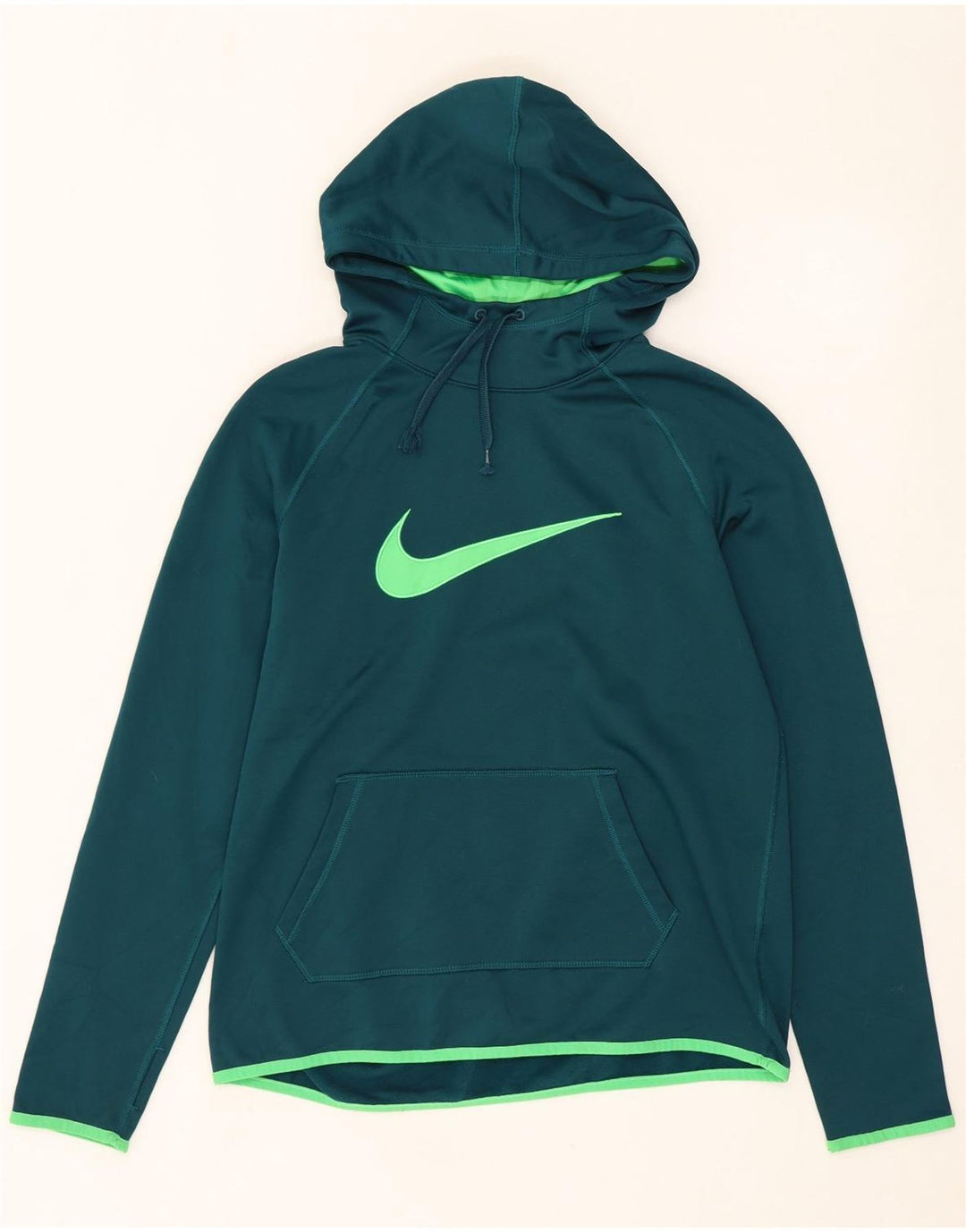 Damski sweter z kapturem NIKE Dri Fit Graphic UK 14, średni zielony poliester