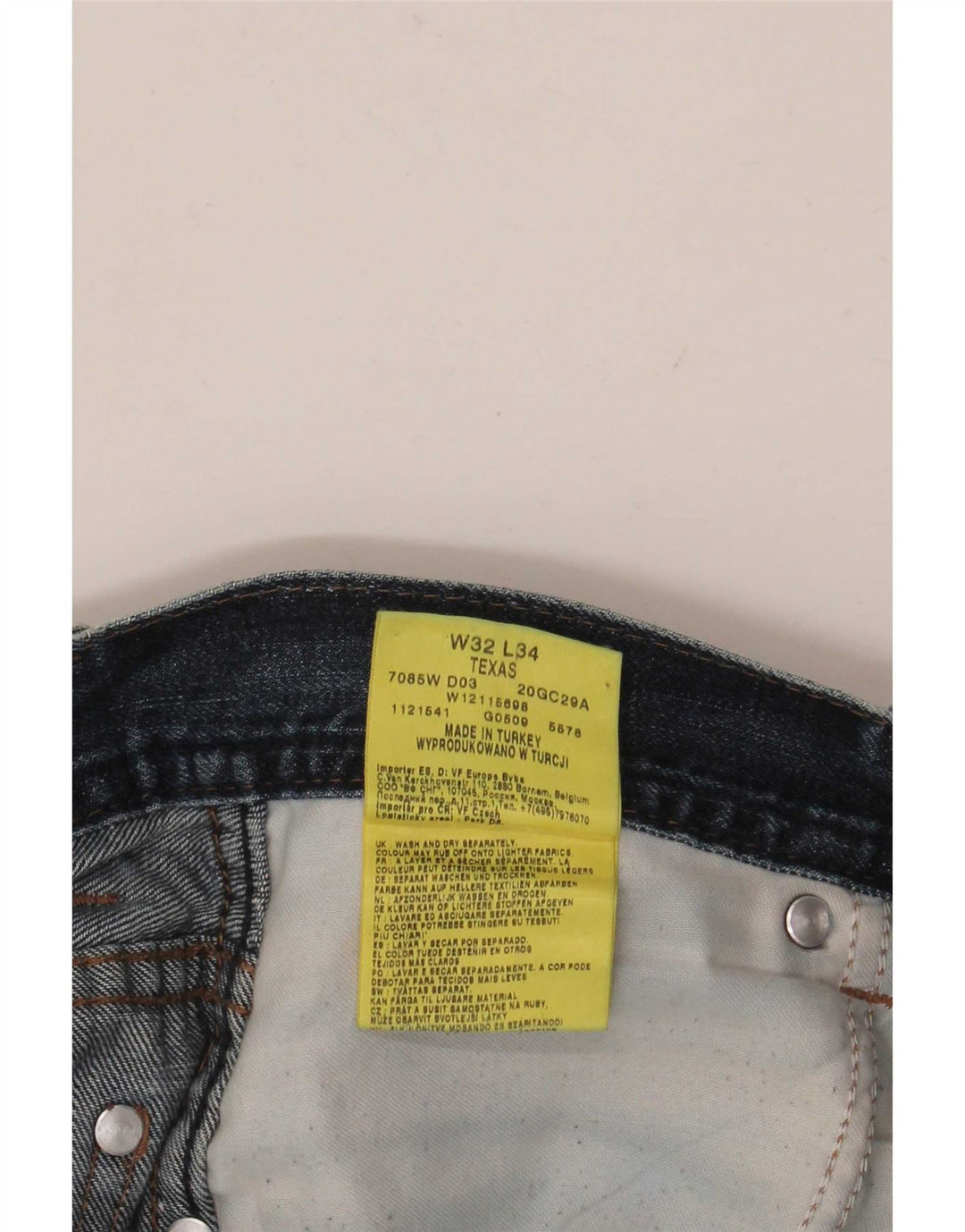 Męskie jeansy Wrangler Texas Straight W32 L32 Niebieskie
