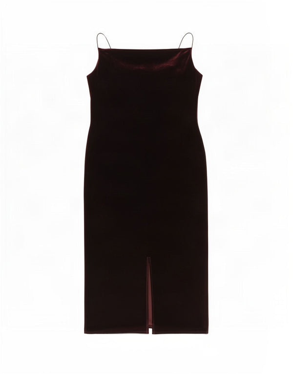 Dorothy Perkins Damska sukienka płaszczowa bez rękawów UK 20 2XL Burgundowy poliester