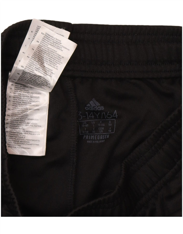Spodnie dresowe chłopięce Adidas Primegreen 13-14 lat, czarny poliester