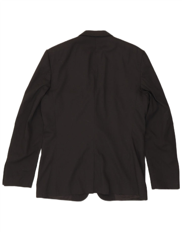 Męska marynarka ZARA zapinana na 2 guziki EU 50, średni czarny poliester