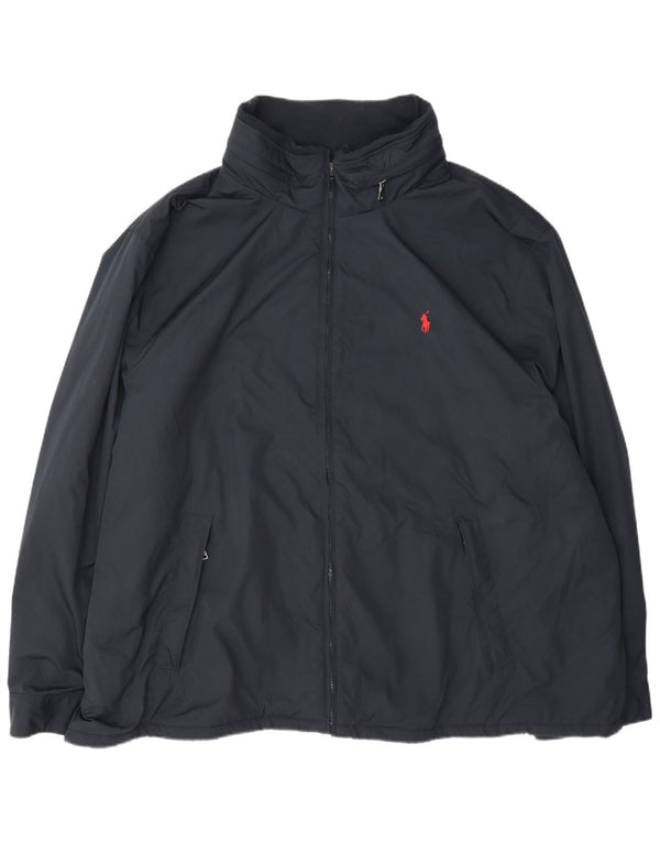 Męska kurtka wiatrówka Ralph Lauren Big Hooded UK 48 4XL granatowa