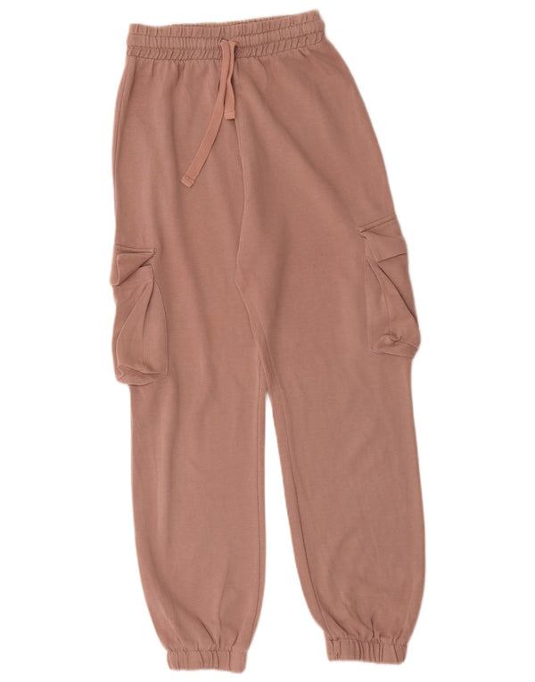Damskie spodnie dresowe Zara Cargo Joggers UK 8 Small Pink Cotton