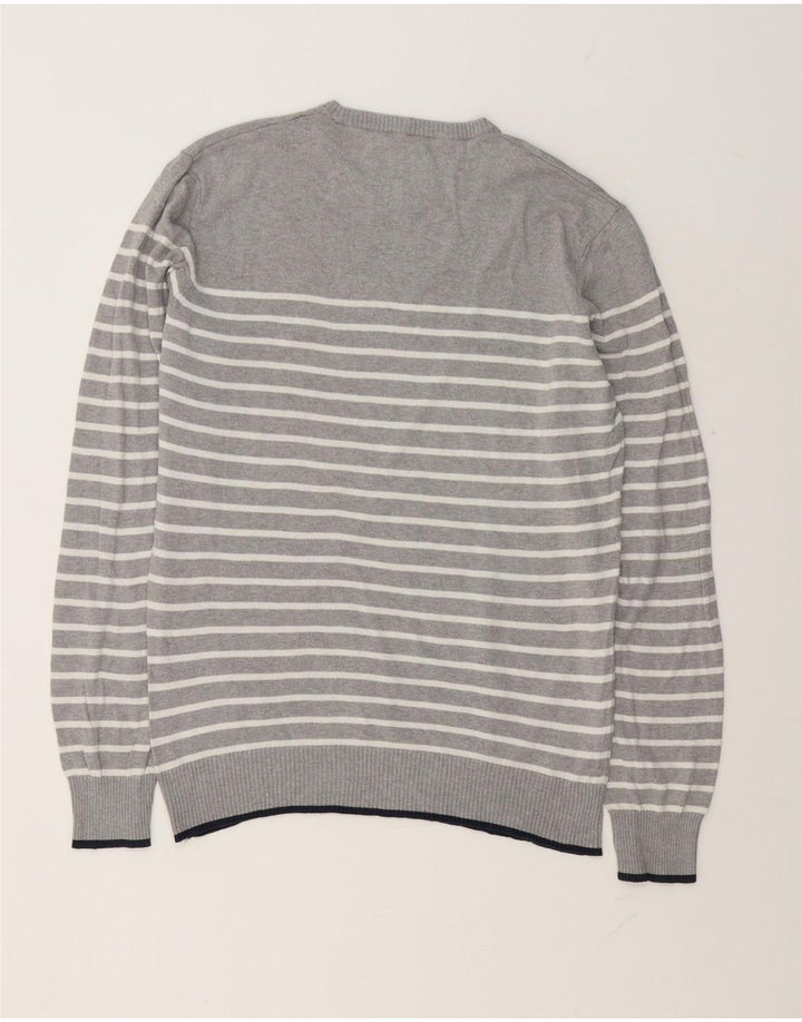 Męski sweter z okrągłym dekoltem PEPE Jeans, małe szare paski