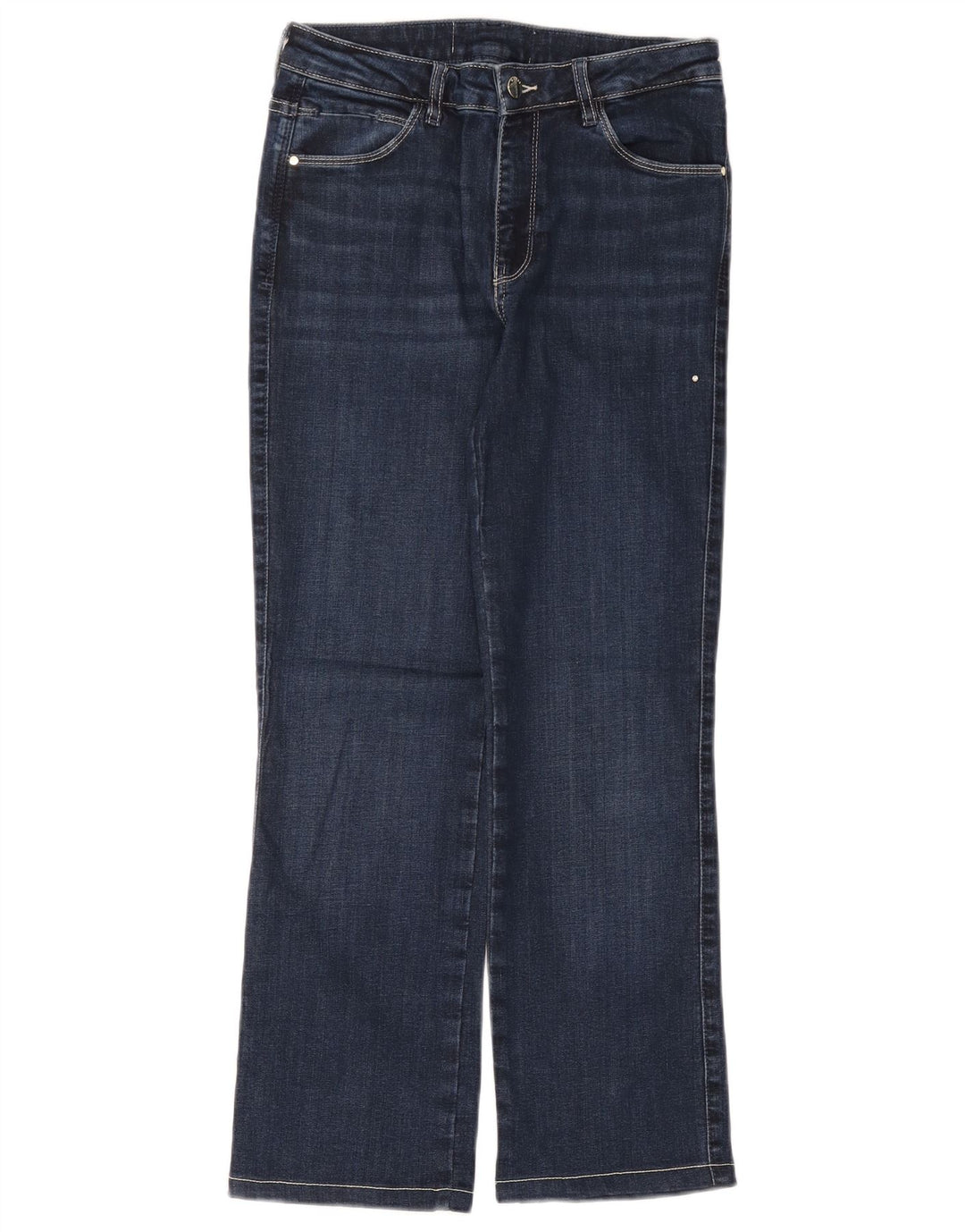 Damskie jeansy GUESS Eco Straight W28 L27 Granatowe, bawełniane