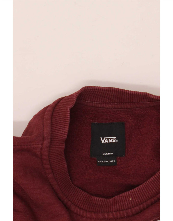 Męski sweter z grafiką Vans, średni burgund