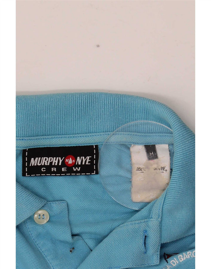 Męska koszulka polo z grafiką Murphy & Nye w kolorze średnioniebieskim
