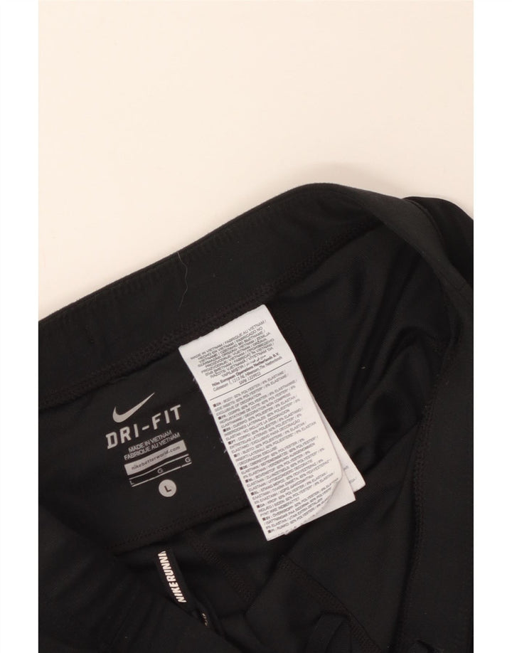 Damskie legginsy Nike Dri Fit UK 14, duże, czarne, poliestrowe