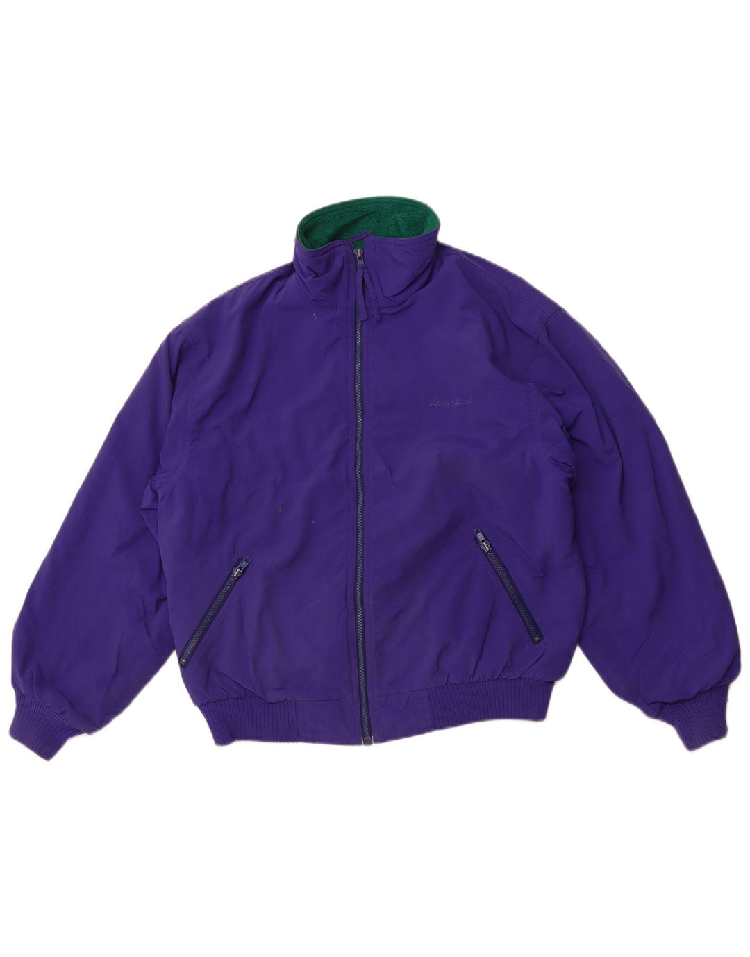 Damska kurtka bomberka EDDIE BAUER UK 14, średni fiolet, nylon