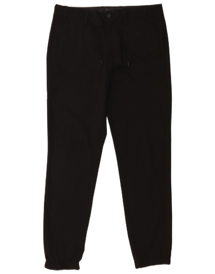 Męskie spodnie chino do biegania Zara EU 38 Small W30 L29 Czarny poliester