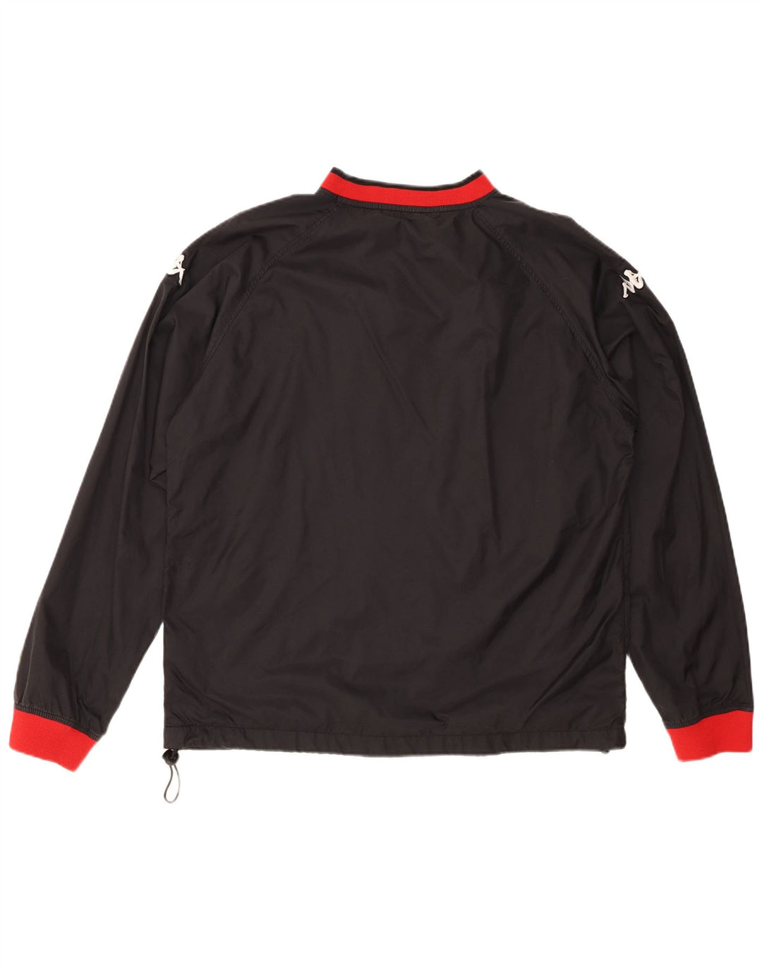 Męski dres KAPPA, top 2XL, czarny poliester z blokami kolorów