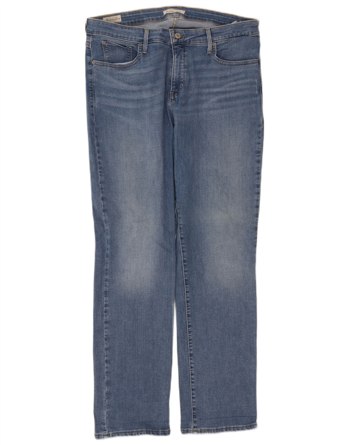 Damskie dżinsy Levi's 314 Shaping Straight W36 L32 Niebieska bawełna