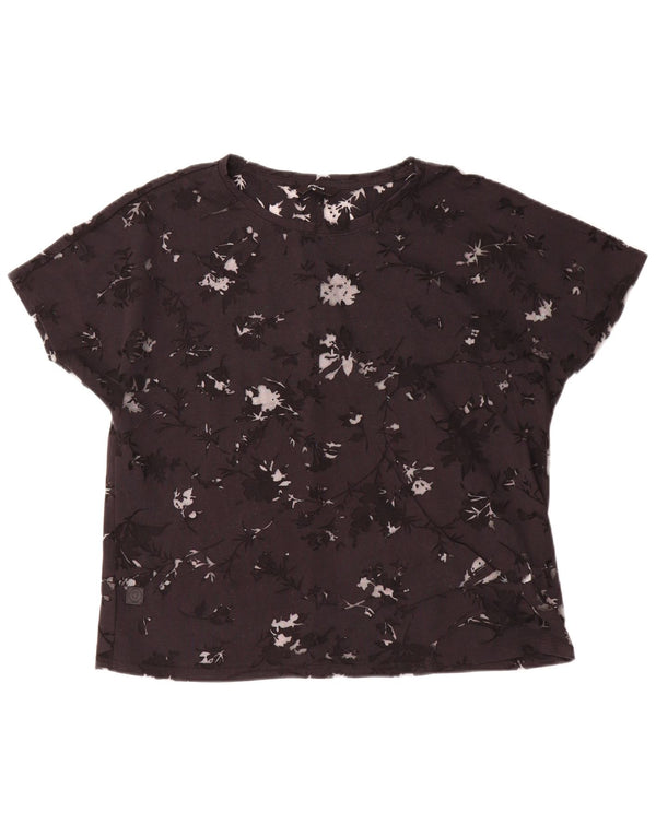 Damska koszulka Desigual See Through Graphic Top UK 16 Medium Black Floral