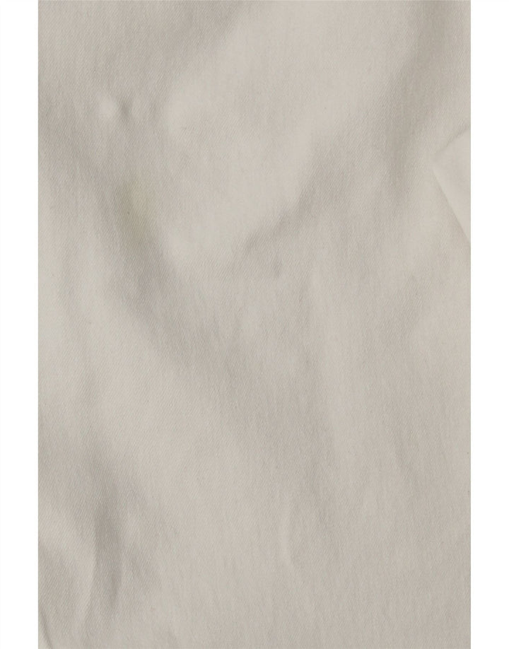 RALPH LAUREN Damskie proste spodnie na co dzień US 12 Large W32 L27 Białe