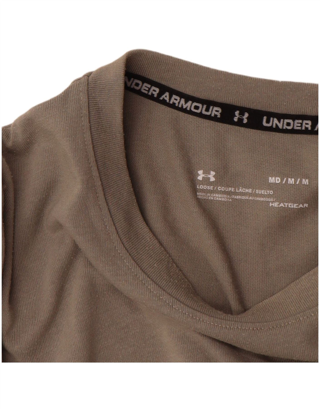 Męski t-shirt z grafiką UNDER ARMOUR Heat Gear, średnioszary