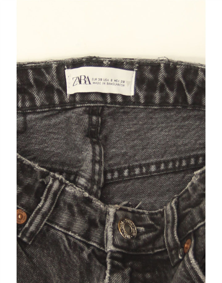 Damskie jeansy ZARA w trudnej sytuacji, zwężane, EU 38, małe, W28 L27, szare
