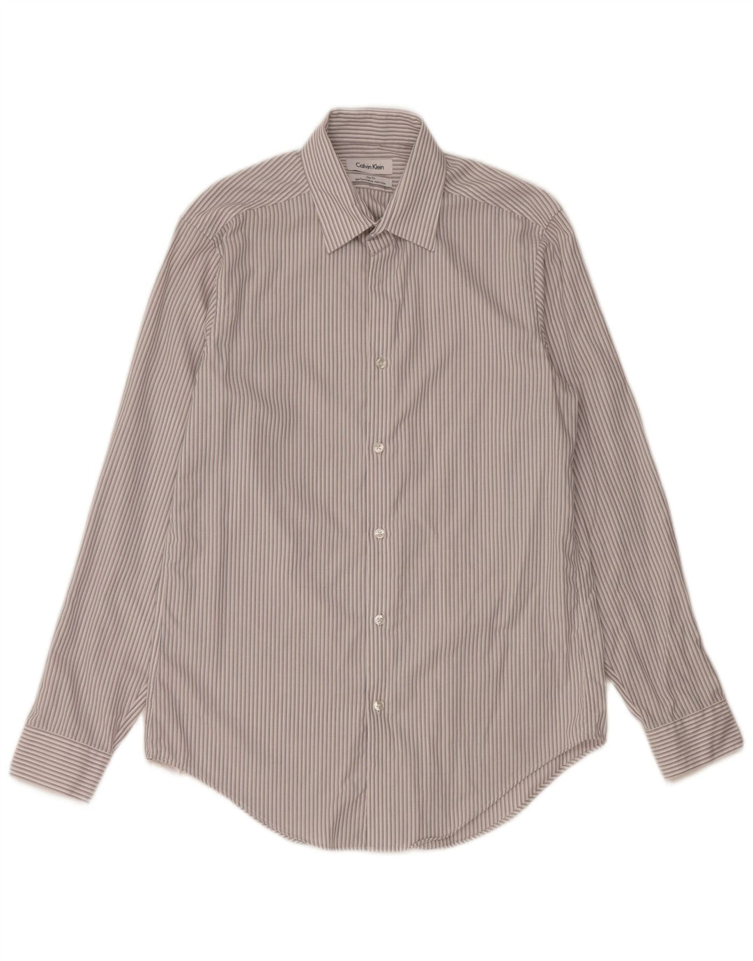 Męska koszula Calvin Klein Slim Fit rozmiar 15 1/2 w średnie szare paski