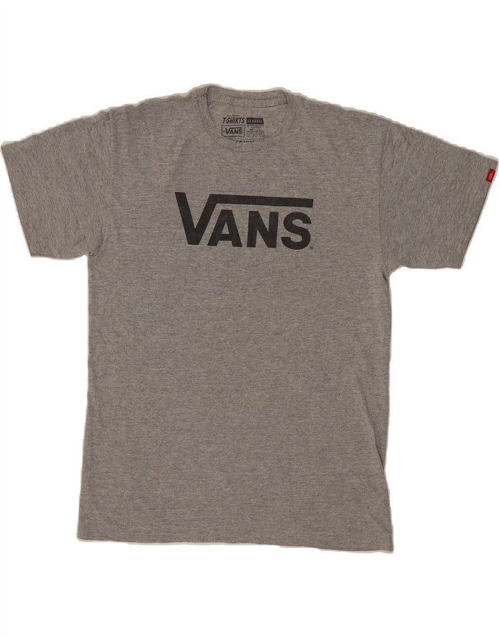 VANS Mens Classic Fit Graphic T-Shirt Top Medium Grey Cotton Vintage Vans and Second-Hand Vans from Messina Hembry 