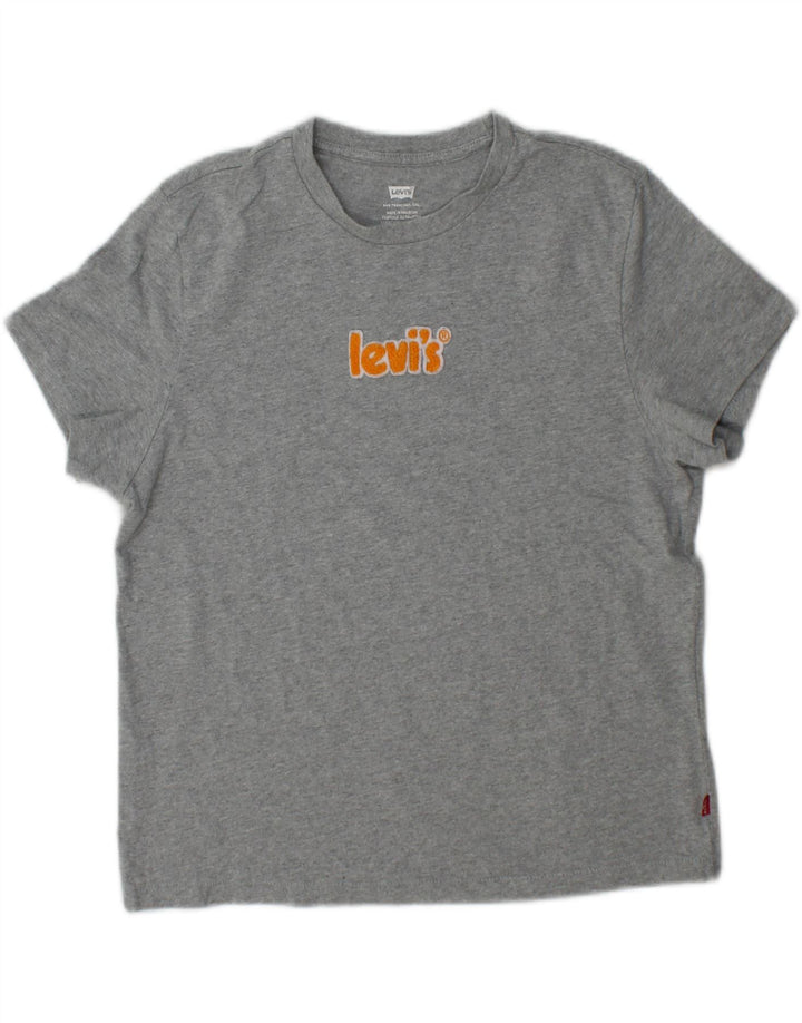 Damska koszulka oversize z grafiką Levi's Top UK 10 Small Grey