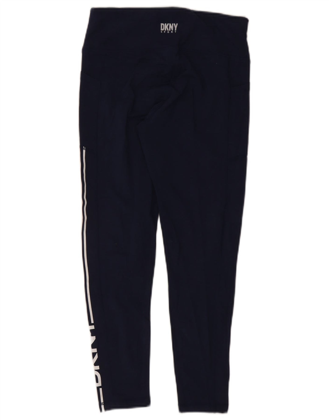 Damskie legginsy Dkny Graphic UK 8, małe, granatowe, z blokami kolorów