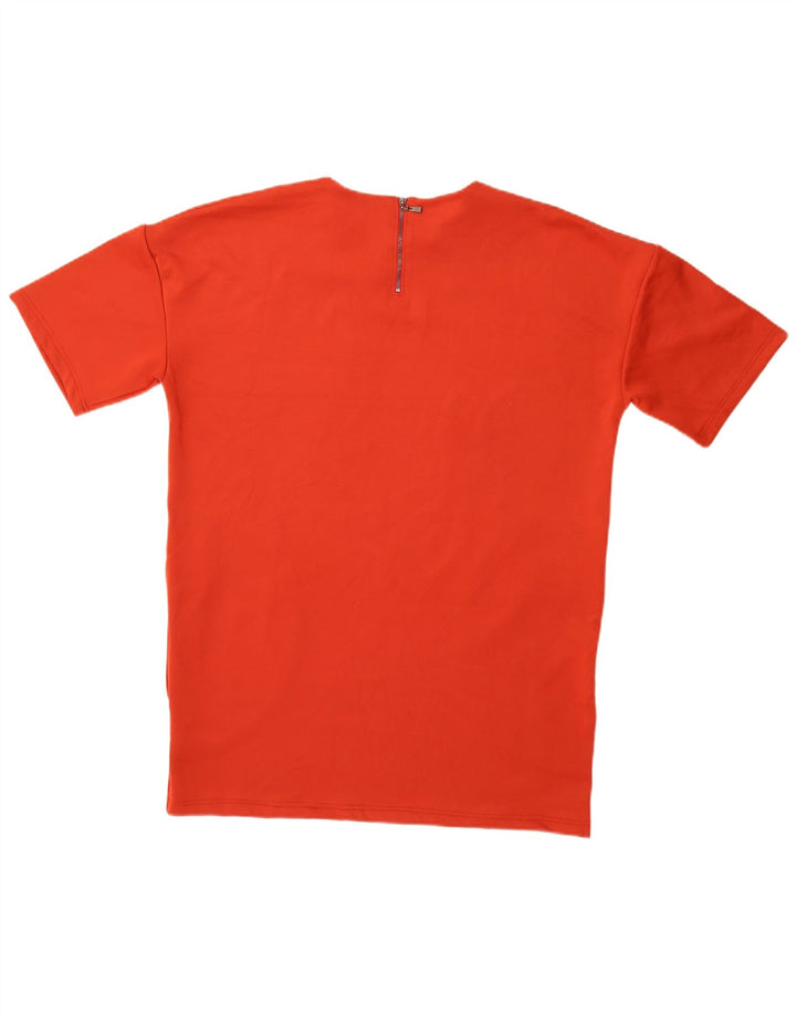 Damska sukienka T-shirt Topshop UK 12, średni czerwony poliester