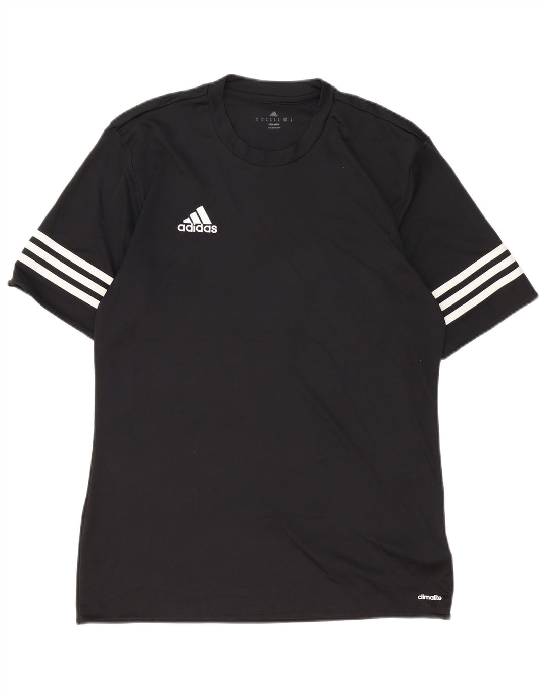 Męska koszulka Adidas Climalite Top, średni czarny poliester