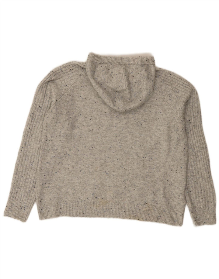 Damski sweter z kapturem Marks & Spencer UK 14, średni szary, nakrapiany