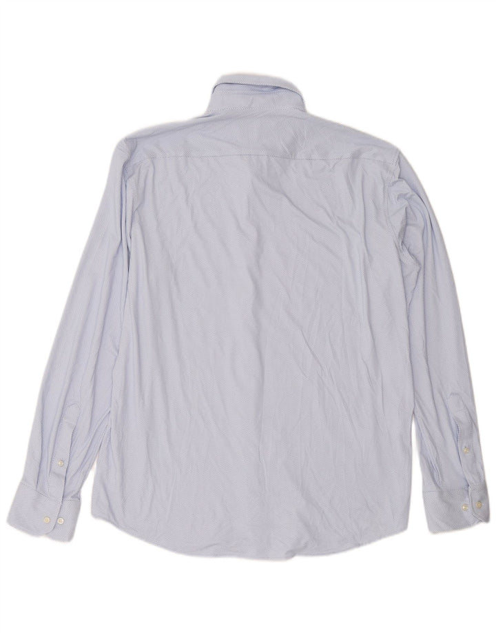 Męska koszula o regularnym kroju HUGO BOSS, duża, niebieska, z poliestru w cętki