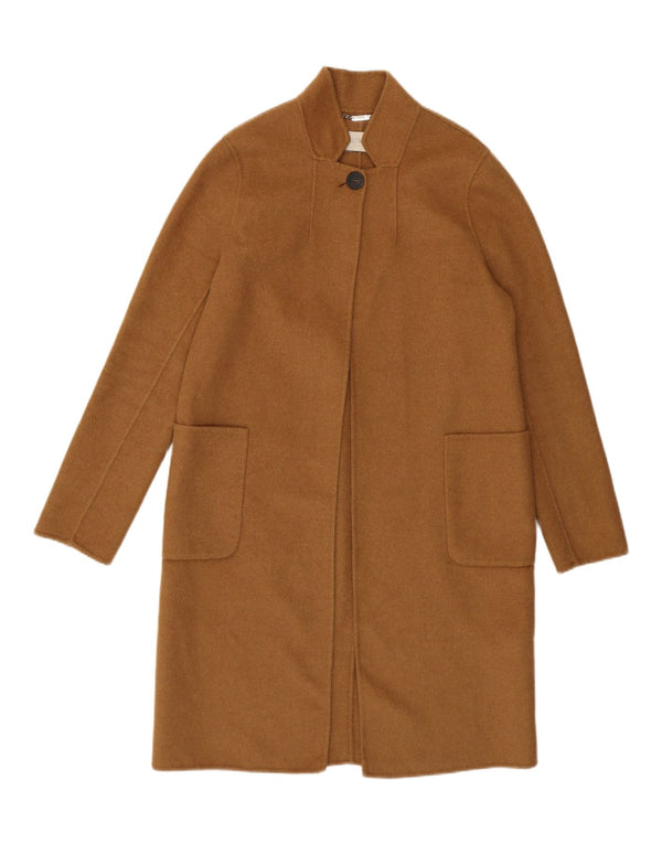 Płaszcz damski Hobbs UK 10, mały, brązowy, wełniany