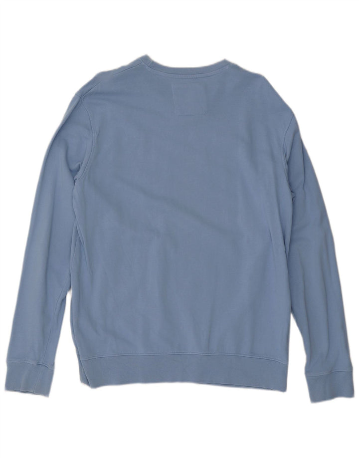 Crew Clothing Męska bluza z kapturem, duża niebieska bawełna