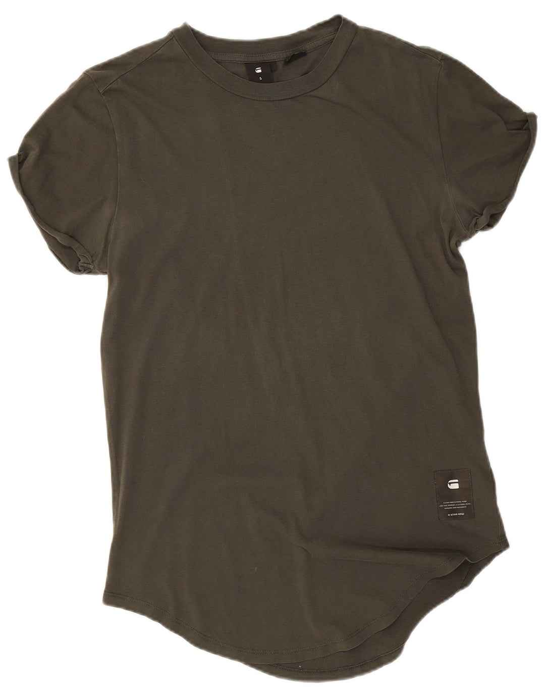 T-shirt męski G-Star Lash, mały, bawełniany khaki