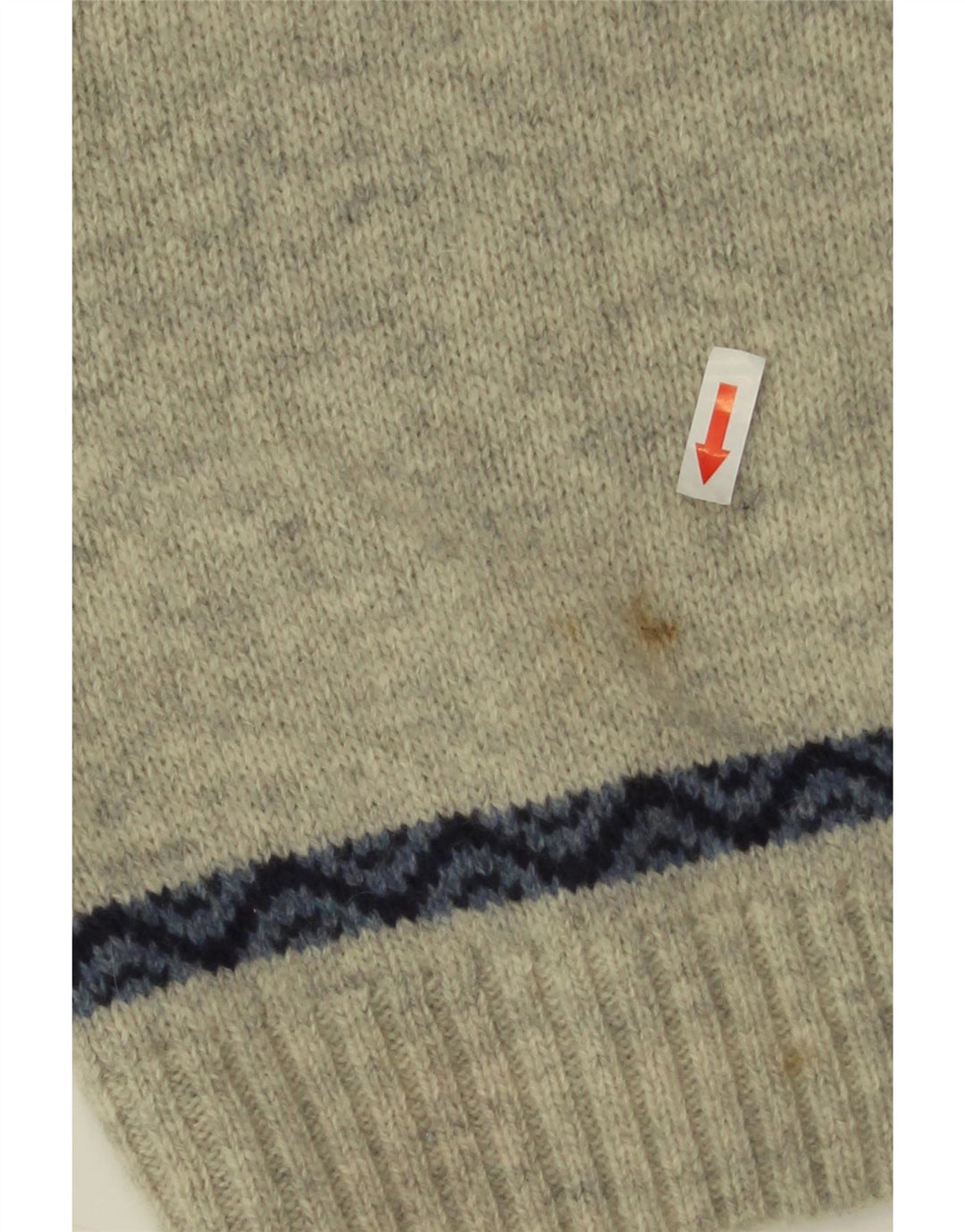 Bramante Męski sweter z okrągłym dekoltem IT 50 Średni szary Fair Isle New Wool