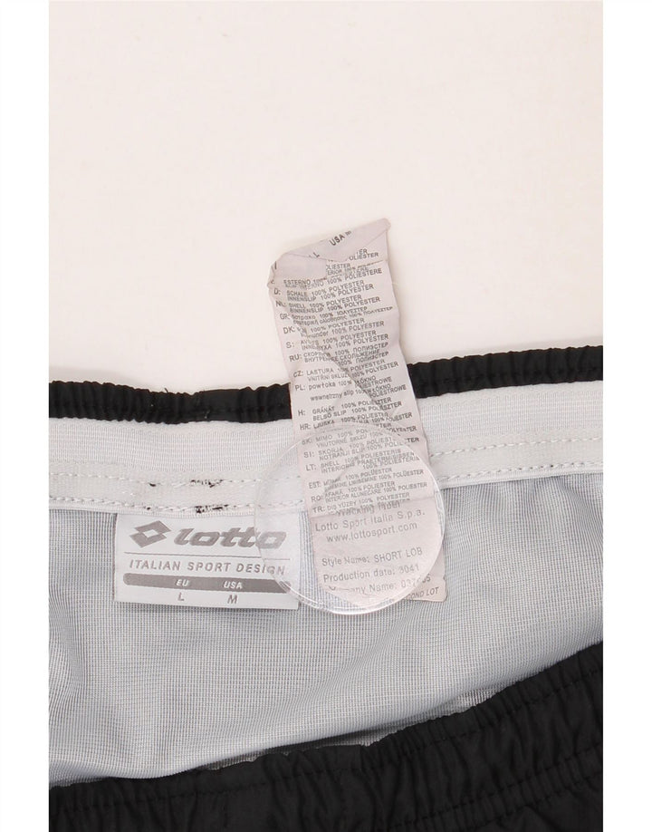 Męskie spodenki sportowe Lotto, duże, czarne, poliestrowe