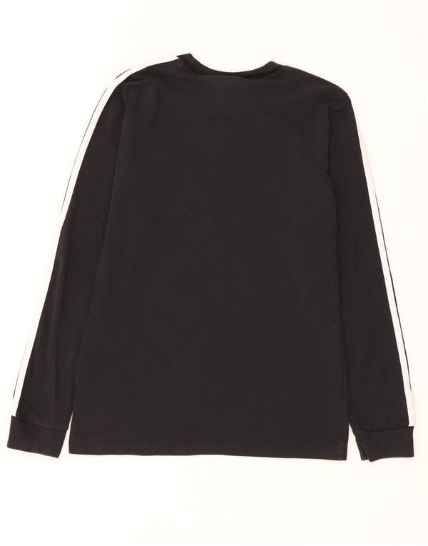 Top damski Adidas z długim rękawem UK 10, mały, czarny, bawełniany