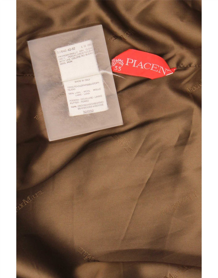 Max Mara Damski płaszcz oversize UK 12 Średni brązowy wełniany