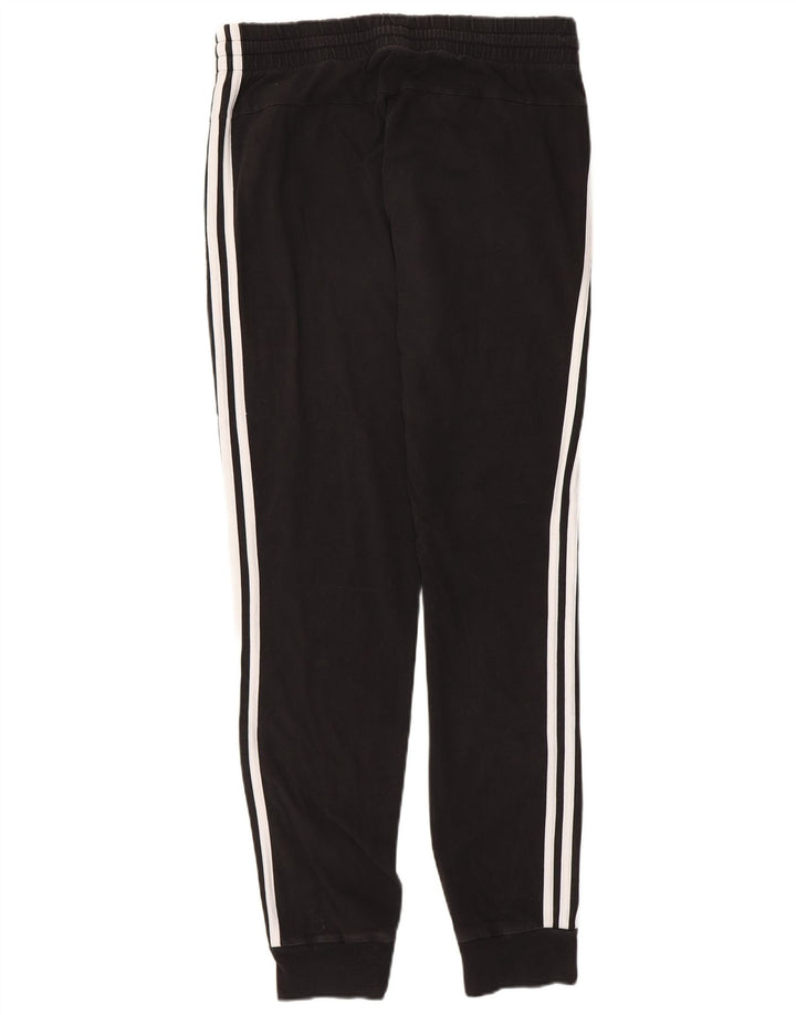 Damskie spodnie dresowe ADIDAS Joggers UK 12/14 Średnia czarna bawełna