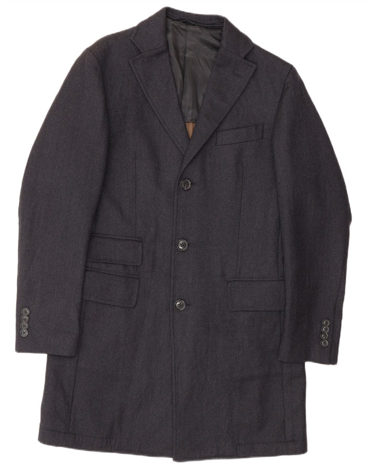 LUIGI BIANCHI Męska marynarka o przedłużonym kroju IT 48 Średni granatowy klasyczny