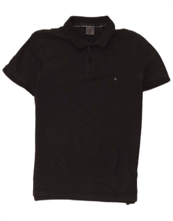 Męska koszulka polo CALVIN KLEIN, średnia czarna, bawełniana
