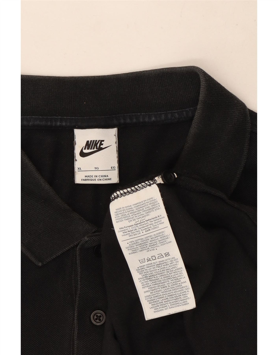 Męska koszulka polo Nike XL, czarna, bawełniana