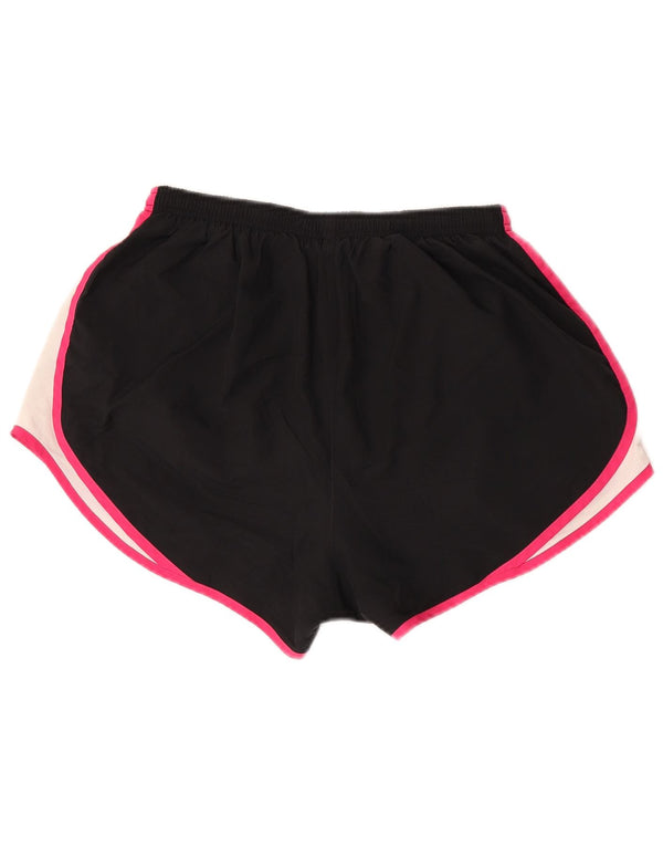 Damskie spodenki sportowe Nike Dri Fit UK 14, duży czarny poliester z blokami kolorów