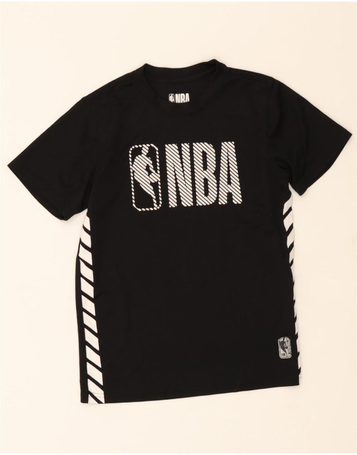 NBA Boys Graphic T-Shirt Top 10-11 Years Medium Black Polyester Vintage NBA and Second-Hand NBA from Messina Hembry 